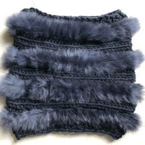 Women’s Rabbit Fur Neckwarmer NWT!